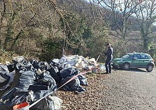 L'intervento dei carabinieri forestali