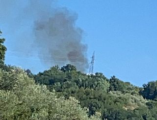 L'incendio in zona Poggiolo_Falgano