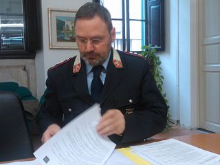 Il comandante della polizia Municipale Michele Stefanelli