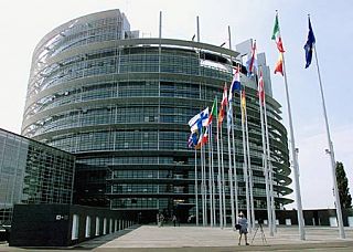 Il palazzo del Parlamento europeo a Bruxelles