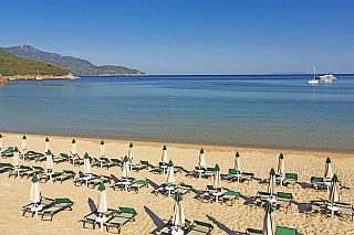 La spiaggia di Biodola all'isola d'Elba