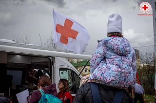 La missione della Croce Rossa in Ucraina