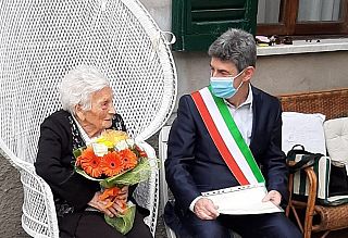 Anna Maria Bini e il sindaco Francesco De Pasquale