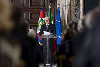 Il presidente della Repubblica uscente Sergio Mattarella