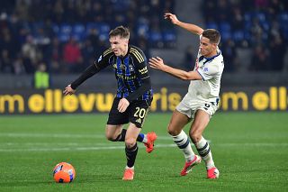 Aebischer in azione in Pisa-Atalanta (foto Masotti)
