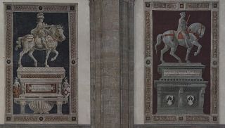 Gli affreschi che ritraggono i due condottieri