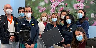 I sanitari del reparto di radiologia dell'ospedale del Valdarno