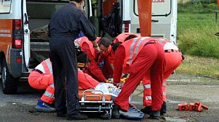 ambulanza e soccorritori