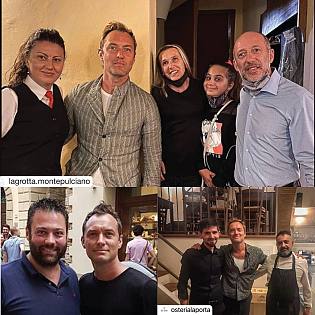 Per l'attore Jude Law nuova visita a Montepulciano - Vimarsana News