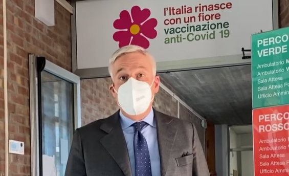 Del Ghingaro all'hub vaccinale del Terminetto