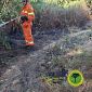 Sventato incendio partito da bordo strada