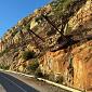 Strada di Punta Nera chiusa per una frana