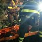 Vigile del fuoco ferito durante i soccorsi per il maltempo