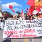 Sciopero generale, corteo sui Lungarni