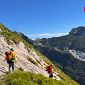 Escursionista soccorso sulla cresta del monte