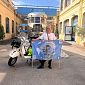 20mila km in sella alla Vespa per amore