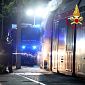 Incendio ai freni, evacuato un tram