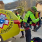 Precipita nel torrente, soccorsi sul greto