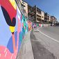 Colori e storie nel nuovo murale di via Risorgimento