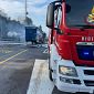 Tir in fiamme nell'area di servizio sull'A11