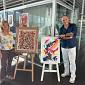 Le tele di Iafrate omaggiano Pollock alle Officine