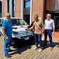 Un'ambulanza e il fotovoltaico alla Misericordia