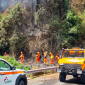 Ancora l'incubo incendio sul Monte Serra