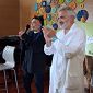 Loredana Bertè in visita ai pazienti oncologici