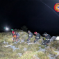 Bloccati di notte sui costoni rocciosi delle Apuane