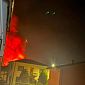 Incendio a Visignano, fiamme in un calzaturificio