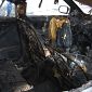 Auto dei volontari animalisti divorata dalle fiamme