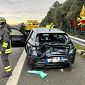 Auto e tir impattano in autostrada, 4 feriti