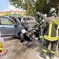 Terrore al volante, l'auto va a fuoco in marcia