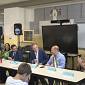 Rientro in classe e visita del sindaco Mini