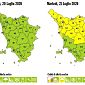 Allerta gialla per temporali nel Pisano