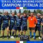 Calcio camminato, squadra toscana sul tetto d'Italia