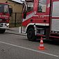 Centralina elettrica a fuoco, case al buio
