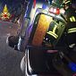 Ferito nell'auto ribaltata sulla statale