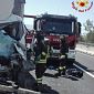 Schianto fra 4 tir, morto un conducente