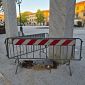 Porta Pisana, cede la parte lignea