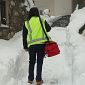 Infermieri sotto la neve, la sanità non si ferma