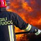 Incendio in cantiere edile a Casciavola