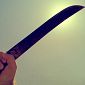 Brandisce il machete per minacciare i passanti