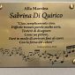 Una targa per la maestra Sabrina