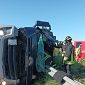 Camion si ribalta, ferito l'autista